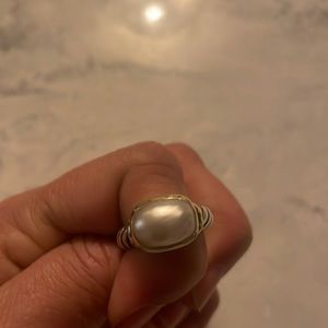 David Yurman pearl ring size 6